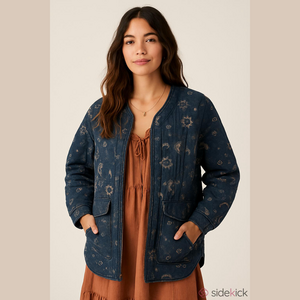 Johnny Was Yessi Quilted Bomber Jacket NWT New Medium